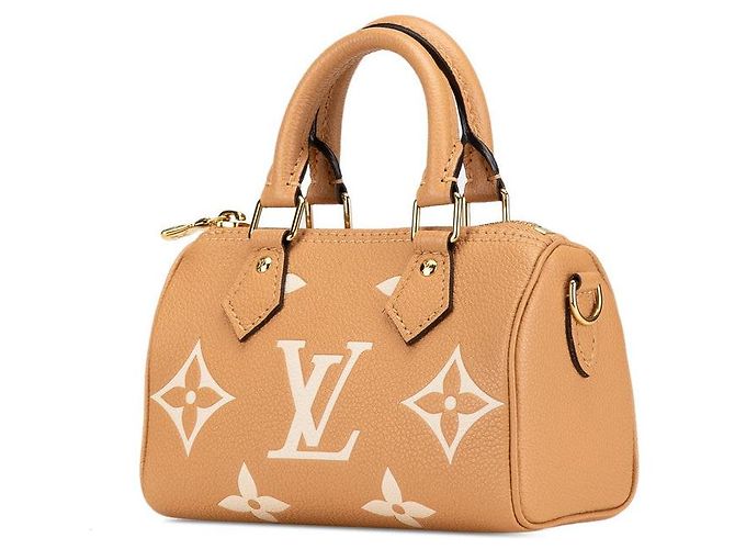 Louis Vuitton Monogram Empreinte Nano Speedy 2way Bag M81457 Beige - view 2