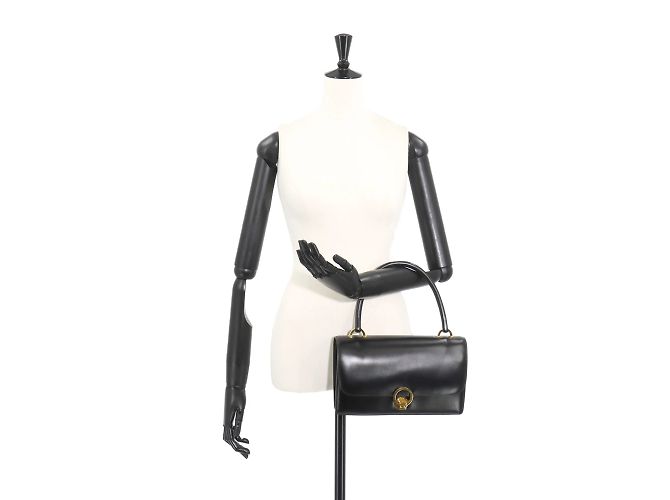 Hermès Hermes Ring Do Handtasche Schwarz - Ansicht 10