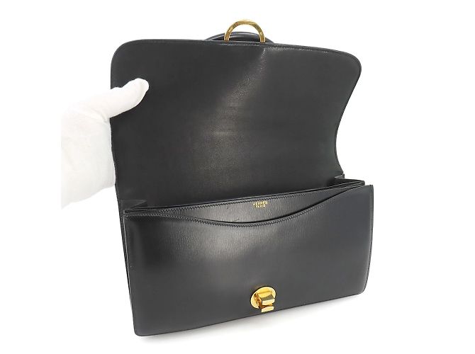 Hermès Hermes Ring Do Handtasche Schwarz - Ansicht 6