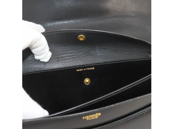 Hermès Hermes Ring Do Handtasche Schwarz - Ansicht 8