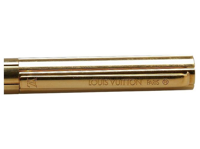 Penna a sfera Louis Vuitton Logo Twist D'oro - vista 7