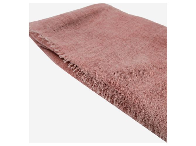 Bottega Veneta Sciarpa in cashmere rosa - vista 3