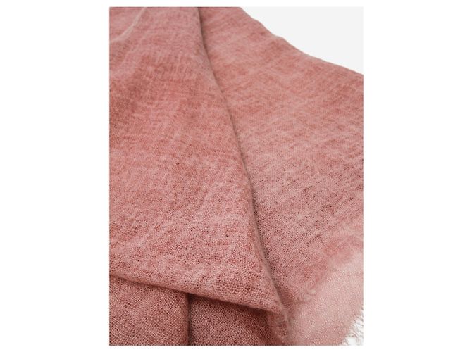 Bottega Veneta Sciarpa in cashmere rosa - vista 4