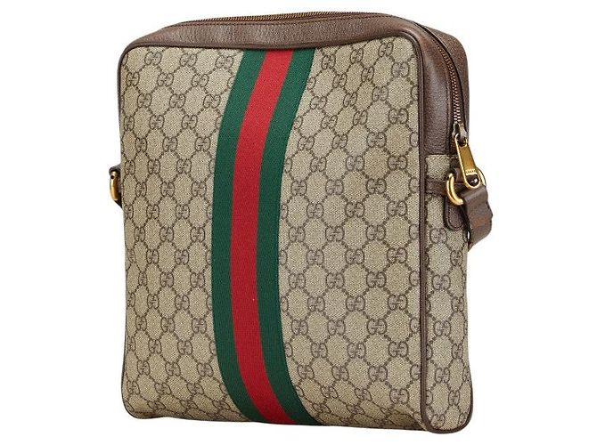 Gucci Ophidia GG Supreme Schultertasche Beige Braun - vista 2