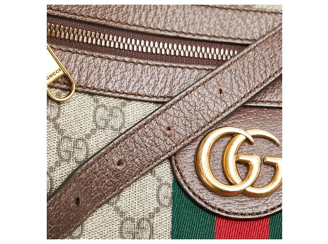 Gucci Ophidia GG Supreme Schultertasche Beige Braun - vista 4