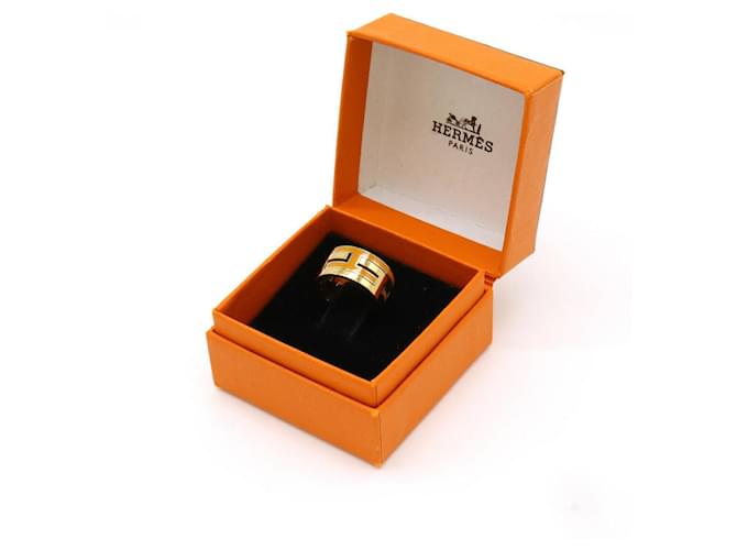 Ring Hermès Anello Ash in argento e oro Hermes Move Arancione - vista 4