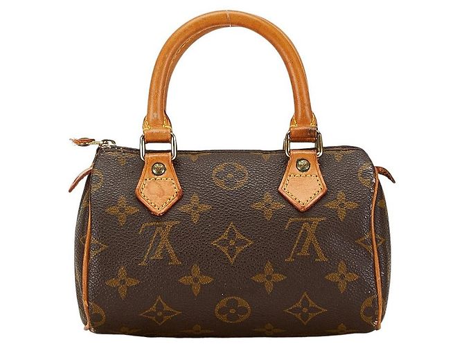 Sac à main Nano Speedy M81085 de Louis Vuitton Marron - vue 3