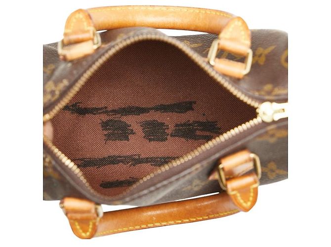 Sac à main Nano Speedy M81085 de Louis Vuitton Marron - vue 8
