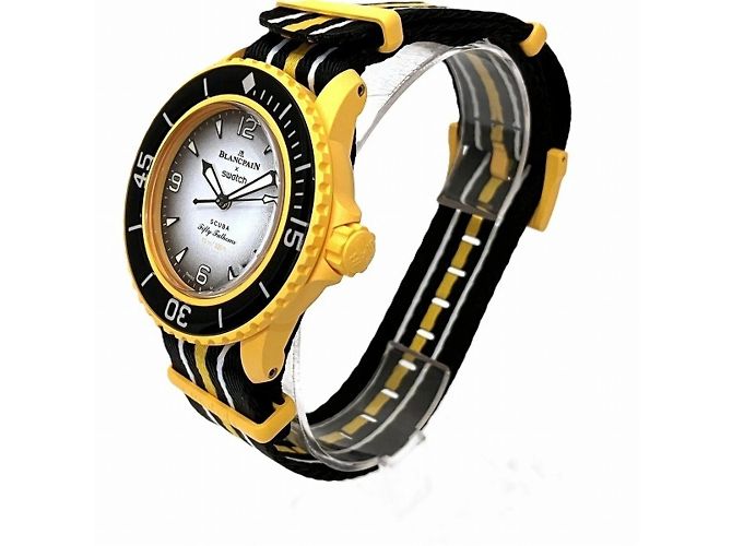 Relógio automático Blancpain Swatch Oceano Pacífico S035P100 - vista 2