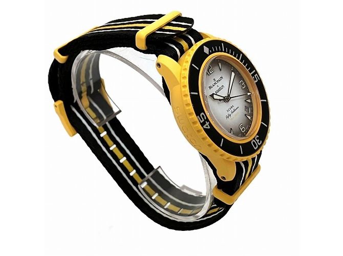 Relógio automático Blancpain Swatch Oceano Pacífico S035P100 - vista 3