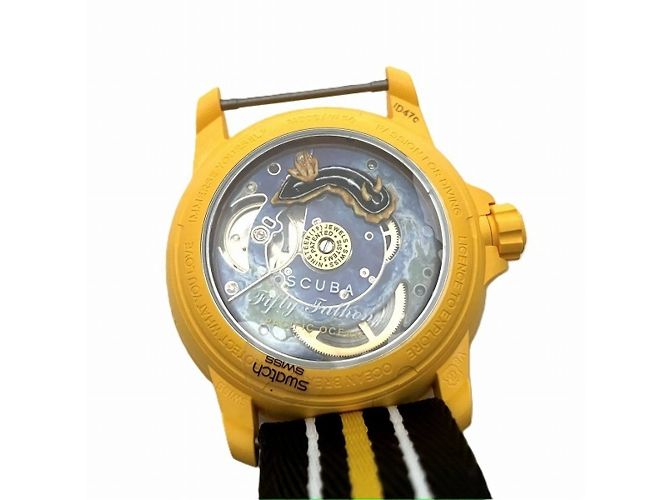 Relógio automático Blancpain Swatch Oceano Pacífico S035P100 - vista 5