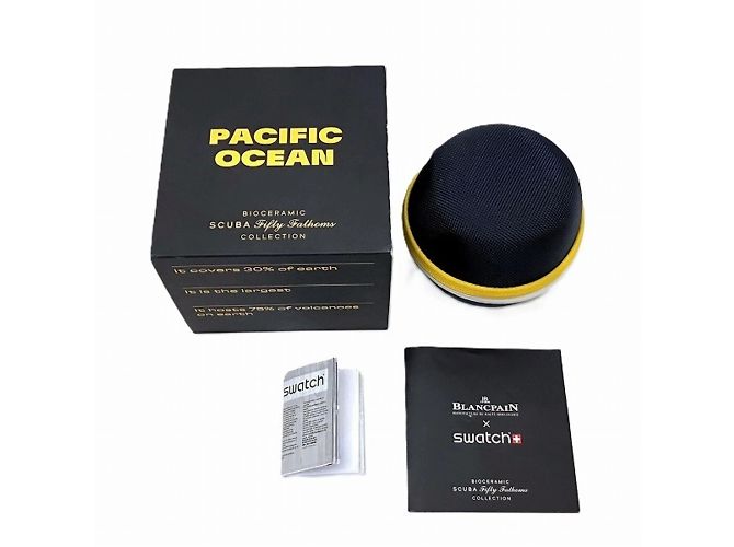 Relógio automático Blancpain Swatch Oceano Pacífico S035P100 - vista 9