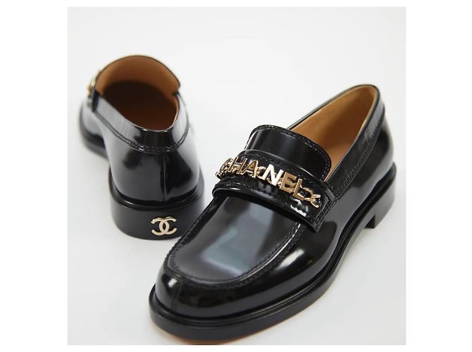 Stivaletti Chanel in pelle nera Nero - vista 3