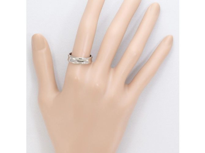 Burberry 18K White Gold Band Ring - view 3