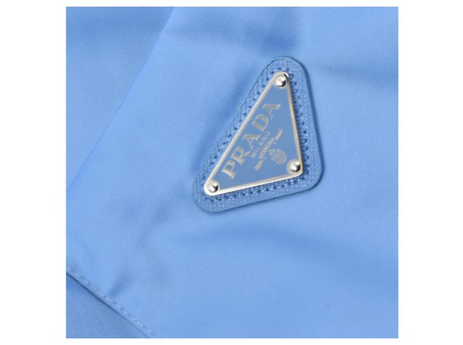 Prada Re-Nylon Minikleid Hellblau - Ansicht 4