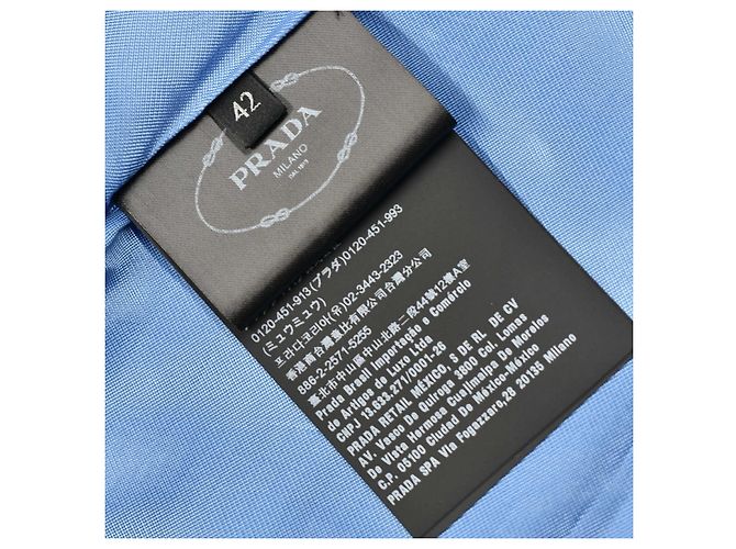 Prada Re-Nylon Minikleid Hellblau - Ansicht 5