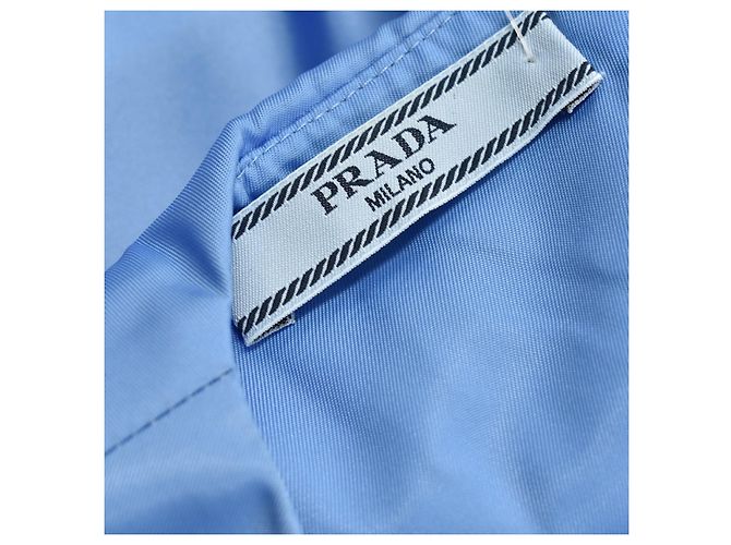 Prada Re-Nylon Minikleid Hellblau - Ansicht 7