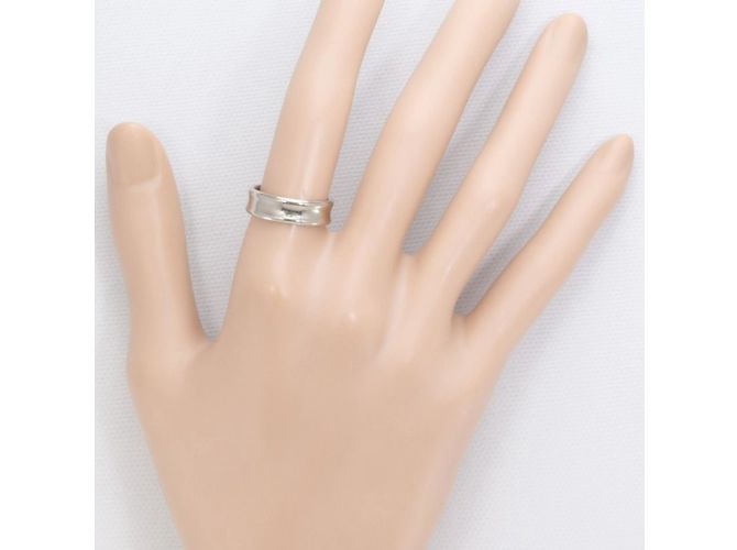 Anel de banda em ouro branco 18K Burberry - vista 3