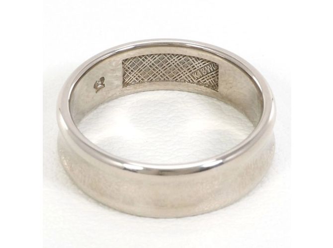 Anel de banda em ouro branco 18K Burberry - vista 4