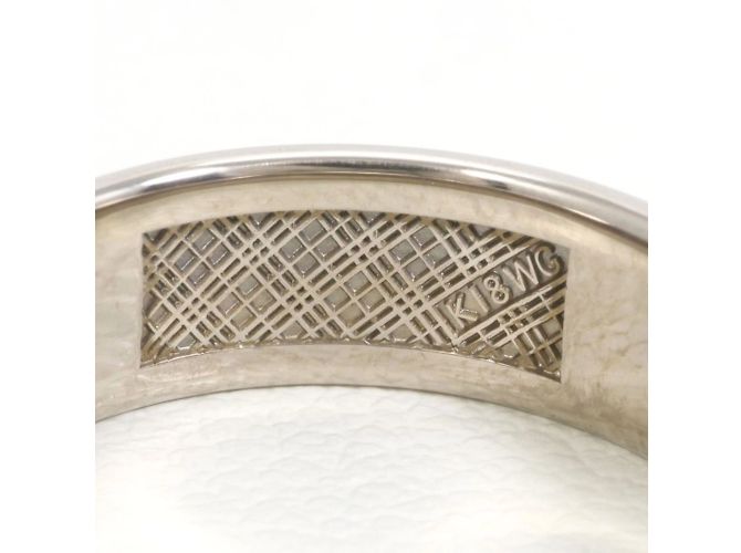 Anel de banda em ouro branco 18K Burberry - vista 6