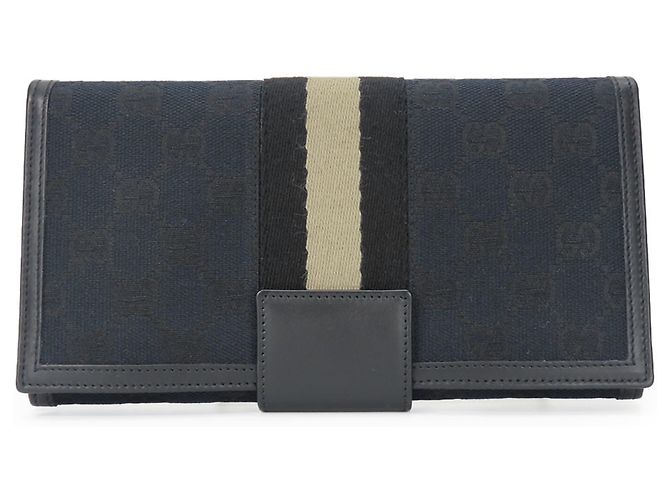 Monedero de lona GG negra Gucci Negro - vista 11