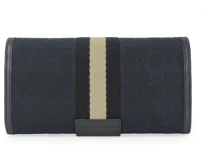 Monedero de lona GG negra Gucci Negro - vista 2