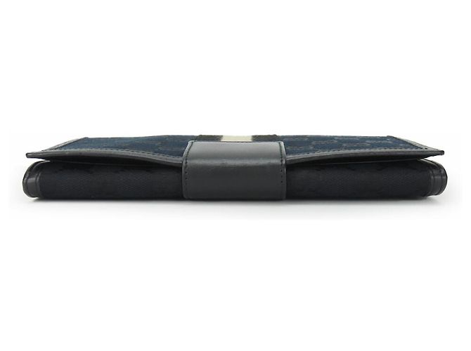 Monedero de lona GG negra Gucci Negro - vista 3