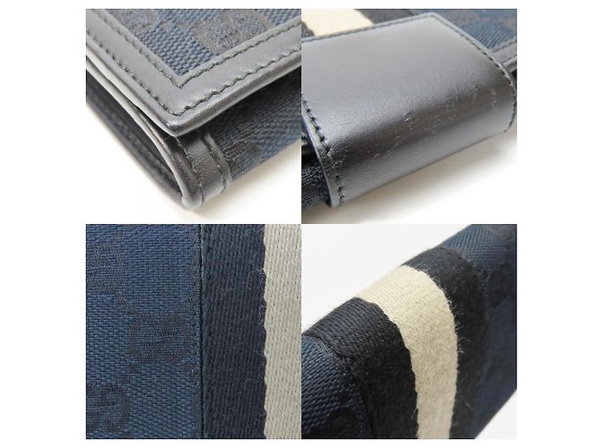 Monedero de lona GG negra Gucci Negro - vista 5