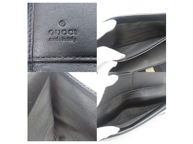 Monedero de lona GG negra Gucci Negro - vista 7