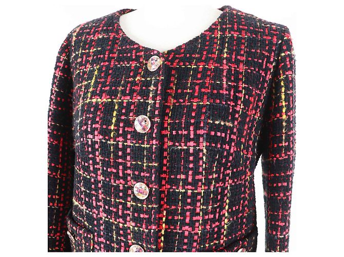 Chaqueta de tweed sin cuello Chanel P73176 - vista 2