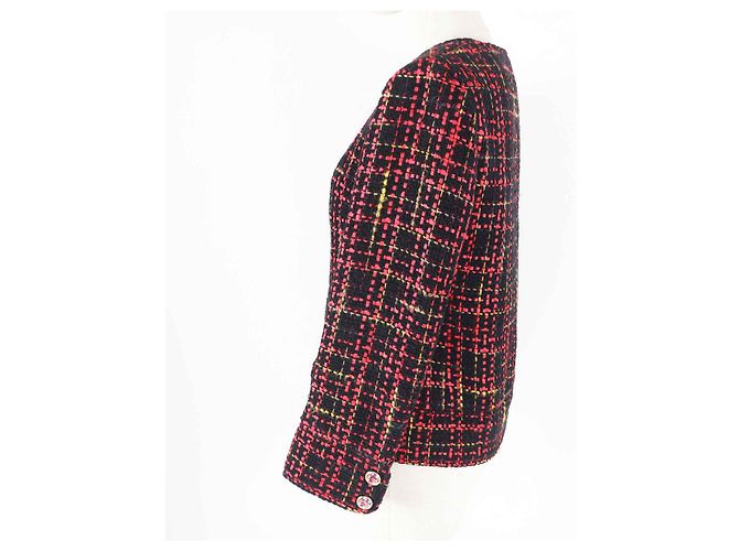 Chaqueta de tweed sin cuello Chanel P73176 - vista 3