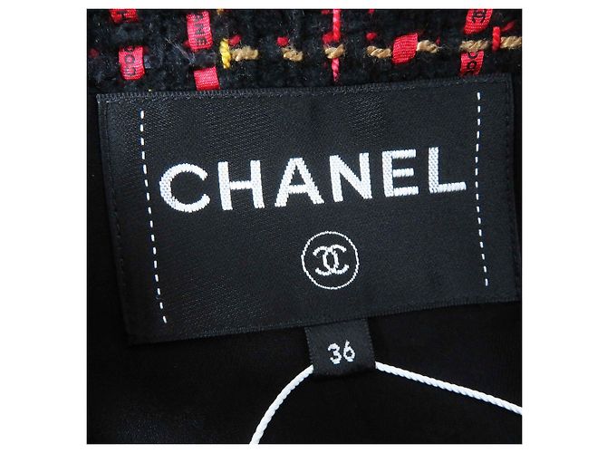Chaqueta de tweed sin cuello Chanel P73176 - vista 7