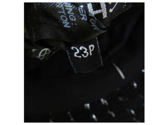 Chanel 23P Cappello in Tweed Nero Argento M - vista 10