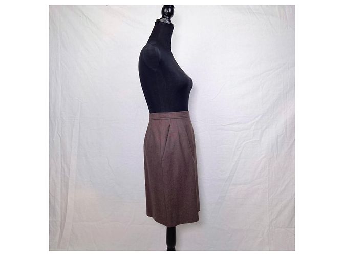 Yves Saint Laurent Marrón de lana YSL Rive Gauche 1994 Castaño - vista 3