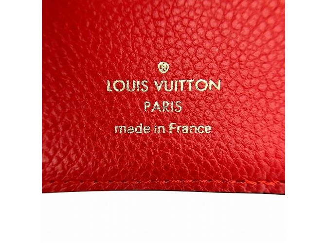 Louis Vuitton Monogramm Pallas Bi-Fold Geldbörse Braun Rot - Ansicht 4