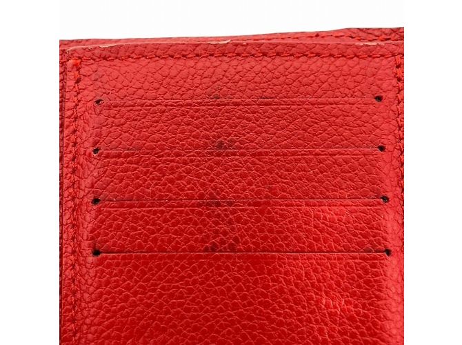 Louis Vuitton Monogramm Pallas Bi-Fold Geldbörse Braun Rot - Ansicht 9