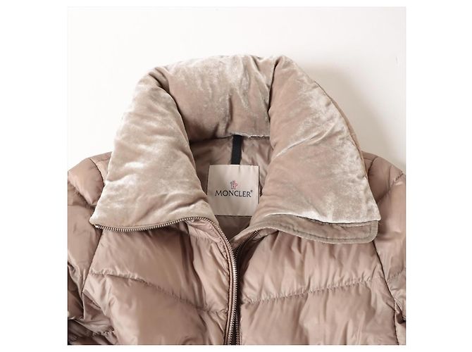 Chaqueta de Plumas Moncler Torcon Gris Rosa Beige - vista 5