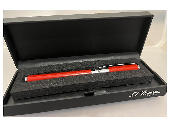 St Dupont D-Initial Stift in Rot - Ansicht 9