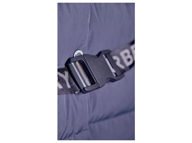 Abrigo acolchado negro con cinturón Eppingham de Burberry Azul marino - vista 2