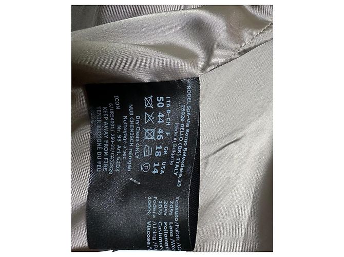 Autre Marque Cinzia Rocca Abrigo Beige de Mezcla de Cachemira y Lana - vista 7