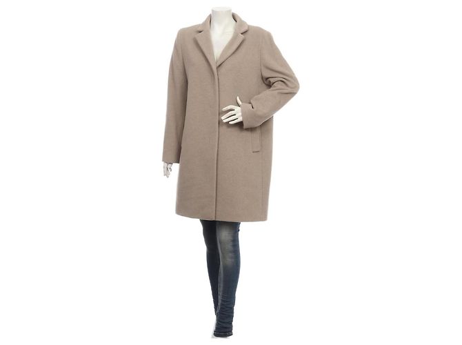 Autre Marque Cinzia Rocca Abrigo Beige de Mezcla de Cachemira y Lana - vista 8