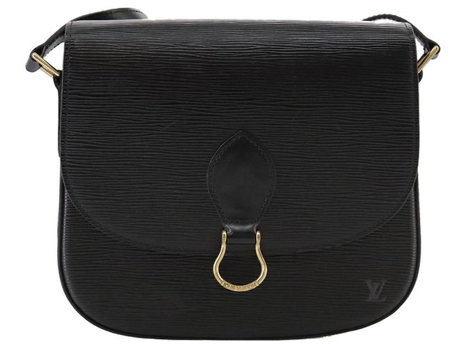 Saint-Cloud LOUIS VUITTON Epi Saint Cloud GM Borsa a Spalla Nera M52192 LV Auth ep7029 Nero - vista 13
