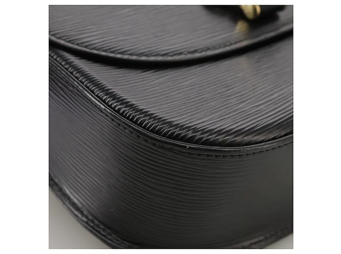 Saint-Cloud LOUIS VUITTON Epi Saint Cloud GM Borsa a Spalla Nera M52192 LV Auth ep7029 Nero - vista 14