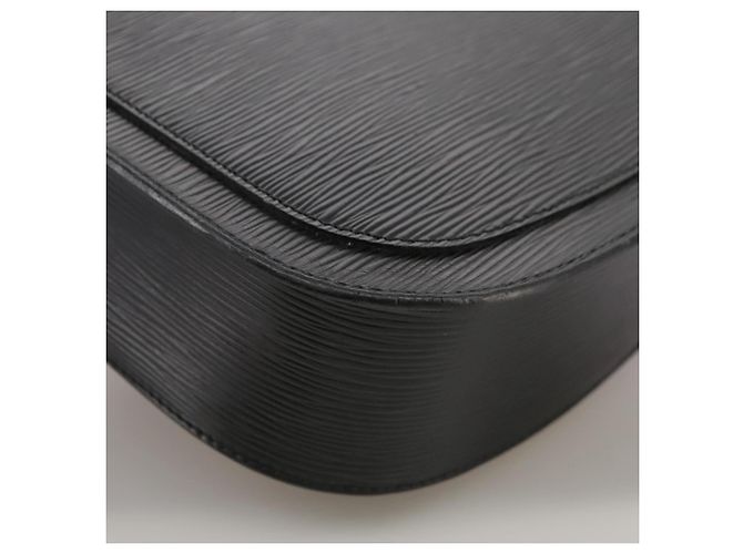 Saint-Cloud LOUIS VUITTON Epi Saint Cloud GM Borsa a Spalla Nera M52192 LV Auth ep7029 Nero - vista 16