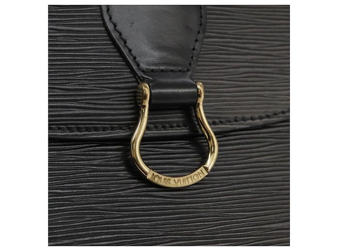 Saint-Cloud LOUIS VUITTON Epi Saint Cloud GM Borsa a Spalla Nera M52192 LV Auth ep7029 Nero - vista 18