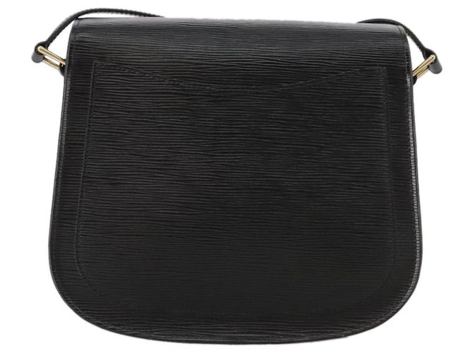 Saint-Cloud LOUIS VUITTON Epi Saint Cloud GM Borsa a Spalla Nera M52192 LV Auth ep7029 Nero - vista 2