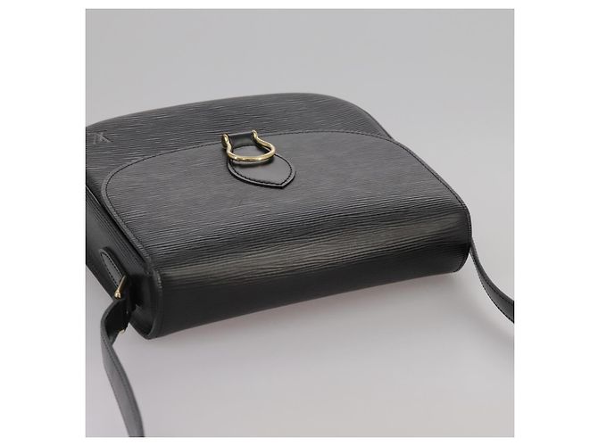 Saint-Cloud LOUIS VUITTON Epi Saint Cloud GM Borsa a Spalla Nera M52192 LV Auth ep7029 Nero - vista 6