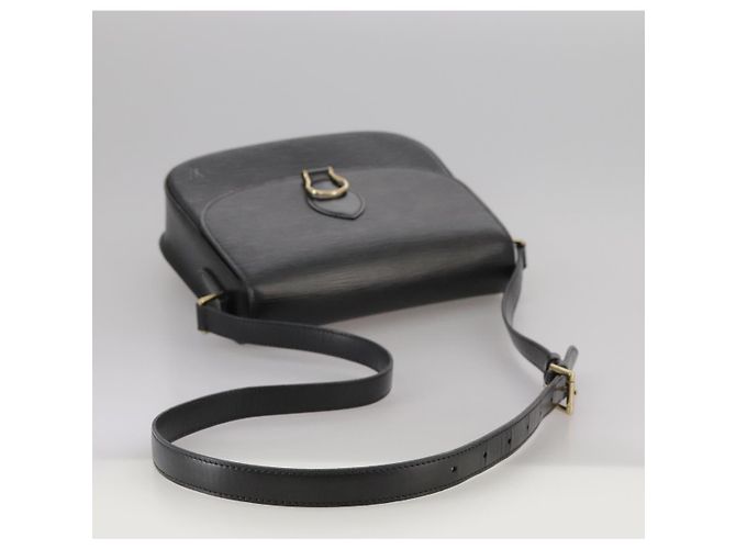 Saint-Cloud LOUIS VUITTON Epi Saint Cloud GM Borsa a Spalla Nera M52192 LV Auth ep7029 Nero - vista 7