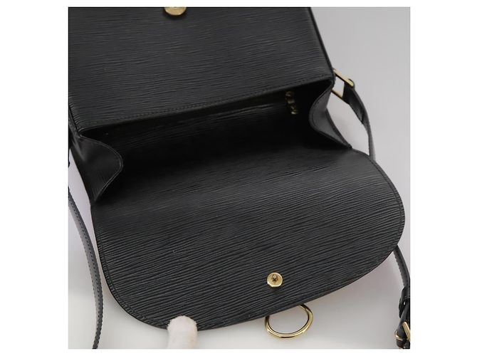 Saint-Cloud LOUIS VUITTON Epi Saint Cloud GM Borsa a Spalla Nera M52192 LV Auth ep7029 Nero - vista 9