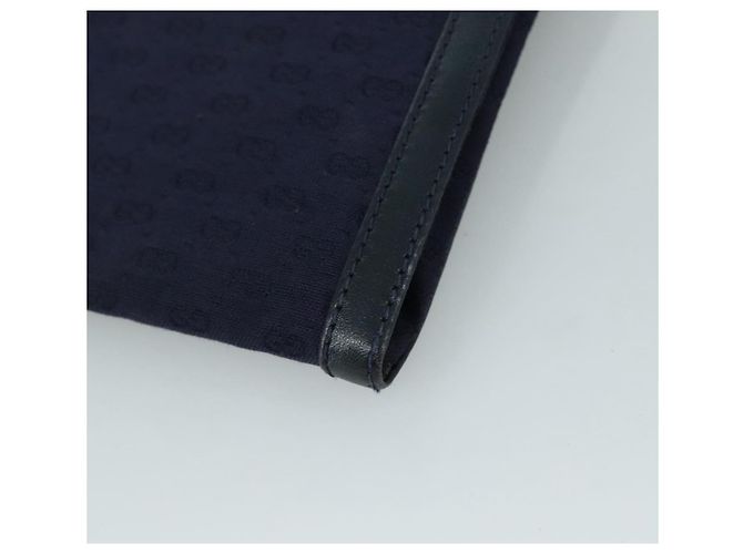 Borsa a spalla in tela Micro GG di GUCCI Navy Auth ac3454 Blu navy - vista 12